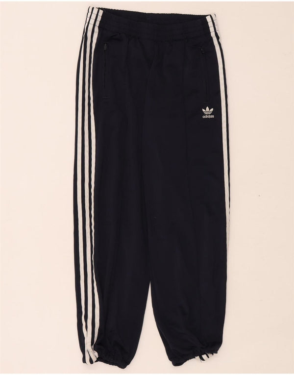 Adidas Womens Tracksuit Trousers Joggers UK 10 Small Navy Blue Polyester