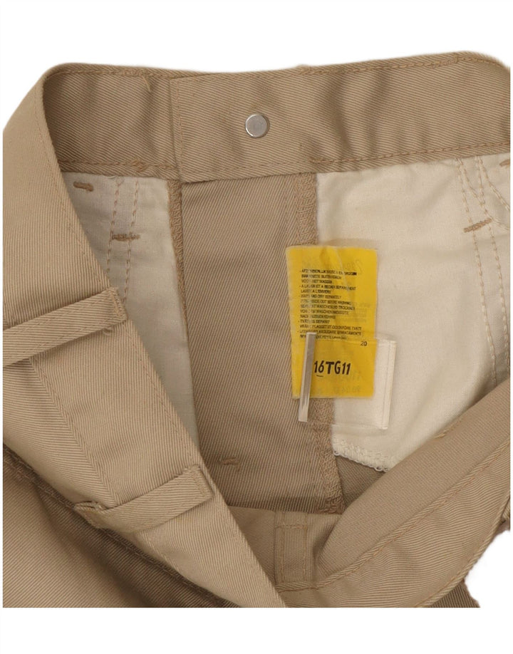 WRANGLER Womens Bootcut Casual Trousers W26 L32 Beige Cotton