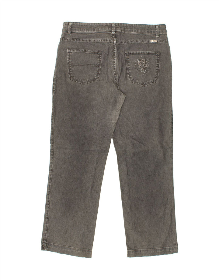 TRUSSARDI Womens Straight Jeans W33 L29 Grey Cotton Vintage Trussardi and Second-Hand Trussardi from Messina Hembry 