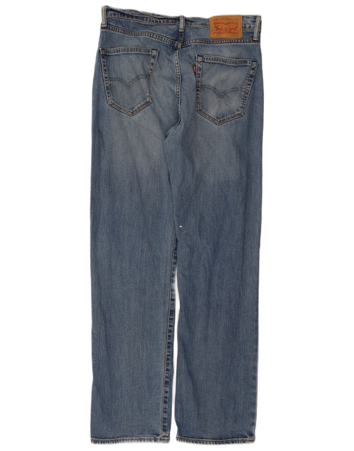 Levi's Mens 751 Straight Jeans W32 L32 Blue Cotton