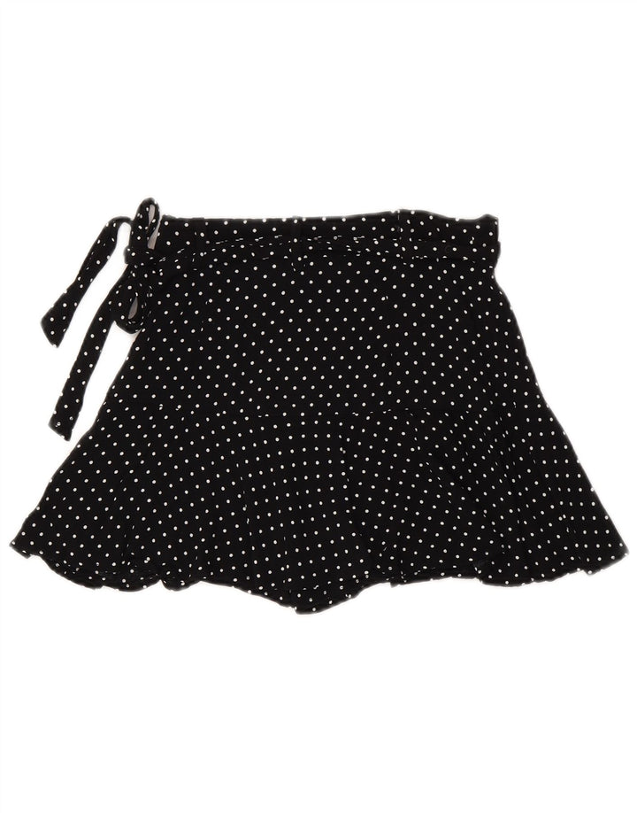 ZARA Womens Casual Shorts Small W26  Black Polka Dot