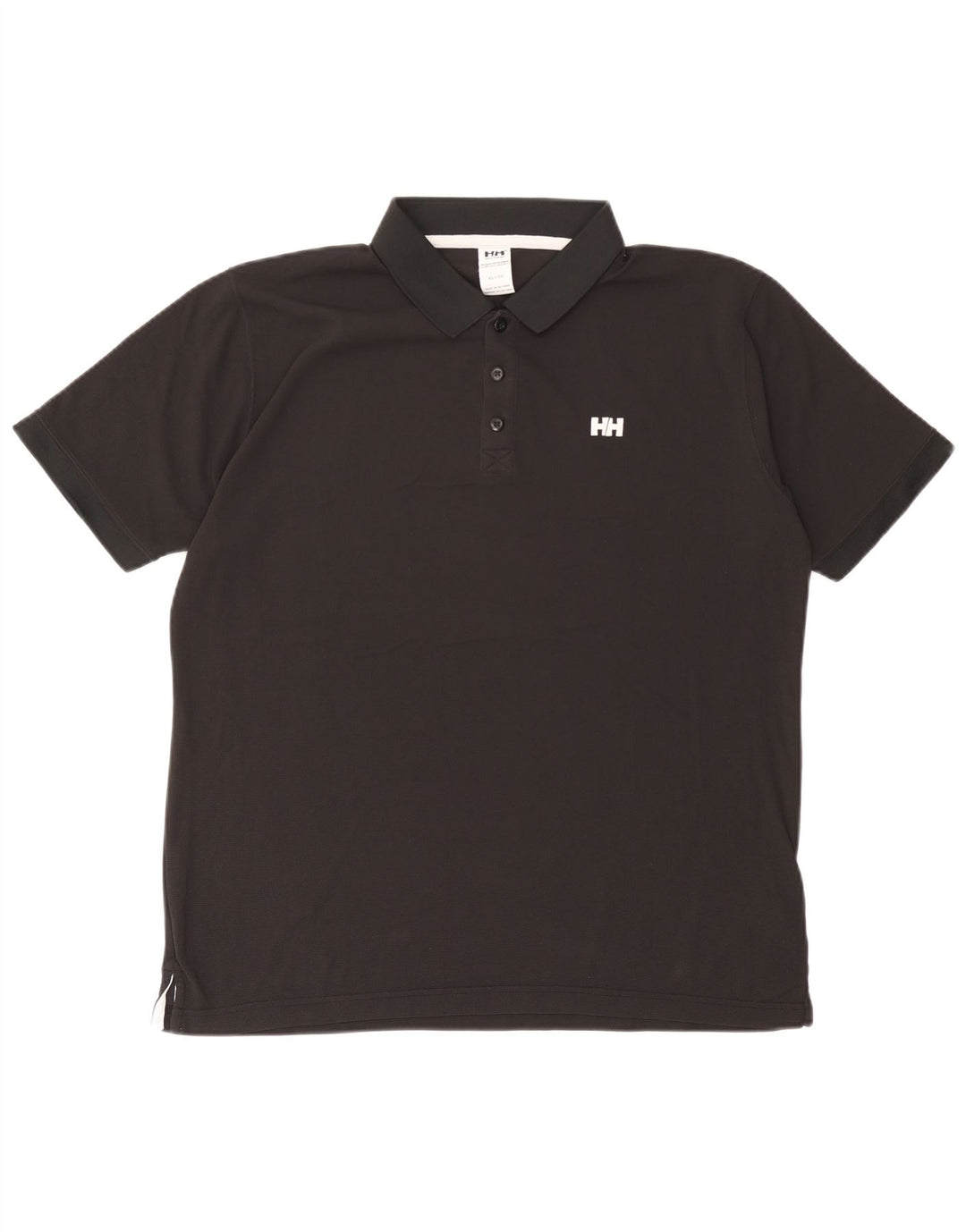 Helly Hansen Mens Polo Shirt XL Black Polyamide