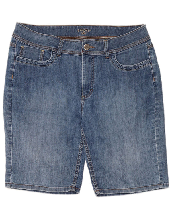 Lee Womens Riders Denim Shorts W34 Large Blue