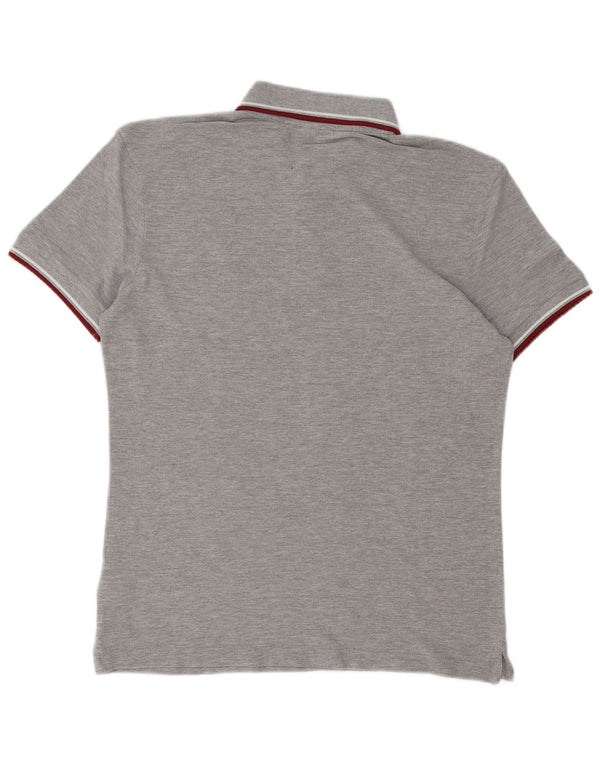 Diadora Mens Regular Fit Polo Shirt Medium Grey Cotton