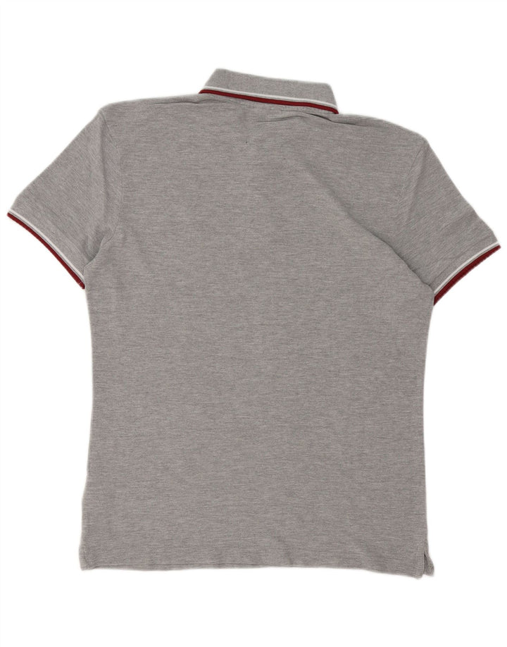 Diadora Mens Regular Fit Polo Shirt Medium Grey Cotton