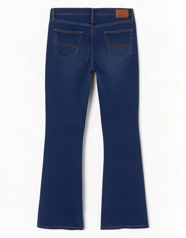 Fat Face Womens Brooke Bootcut Jeans UK 18 XL W36 L28 Blue Cotton