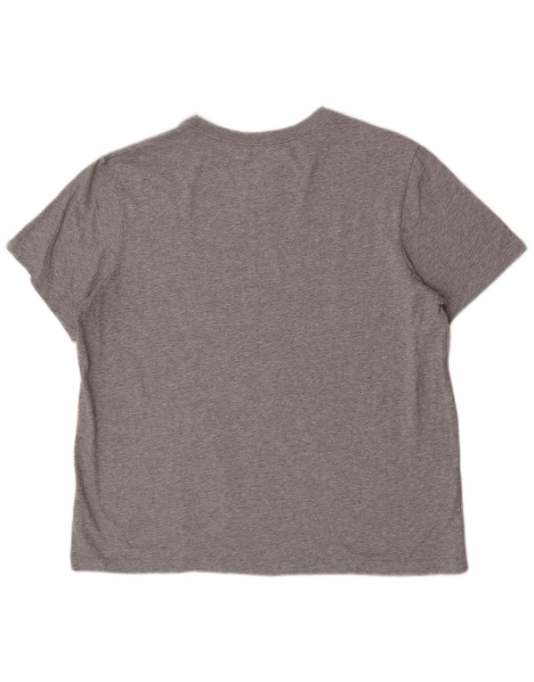 Nike Mens Dri Fit T-Shirt Top XL Grey Flecked Cotton