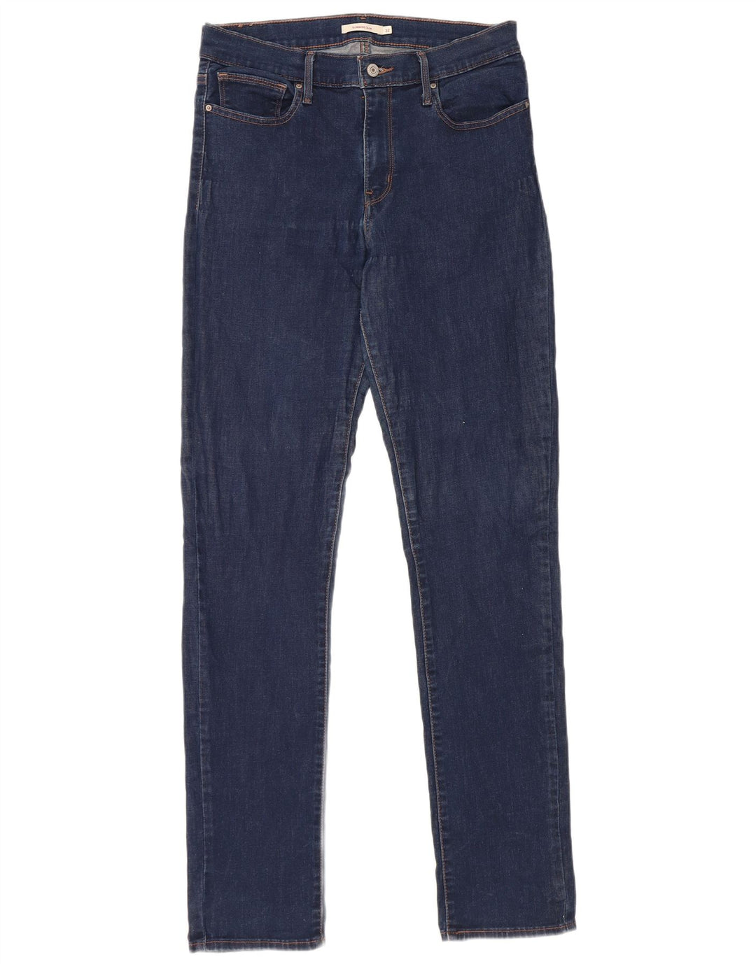 Levi's Womens Slimming Slim Jeans W32 L34 Navy Blue Cotton