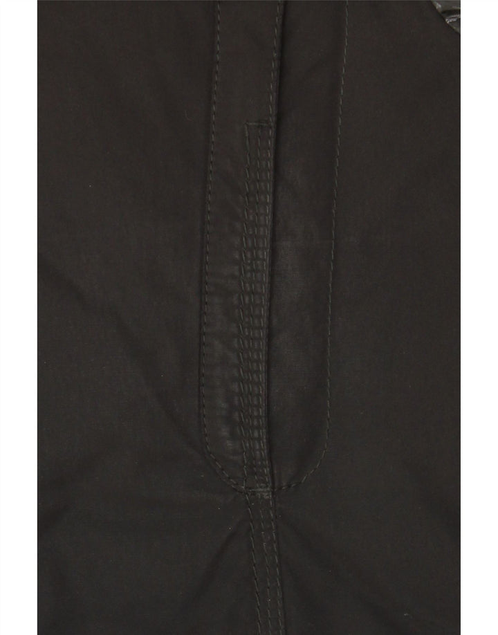 PEUTEREY Womens Hooded Padded Jacket IT 42 Medium Black Polyamide