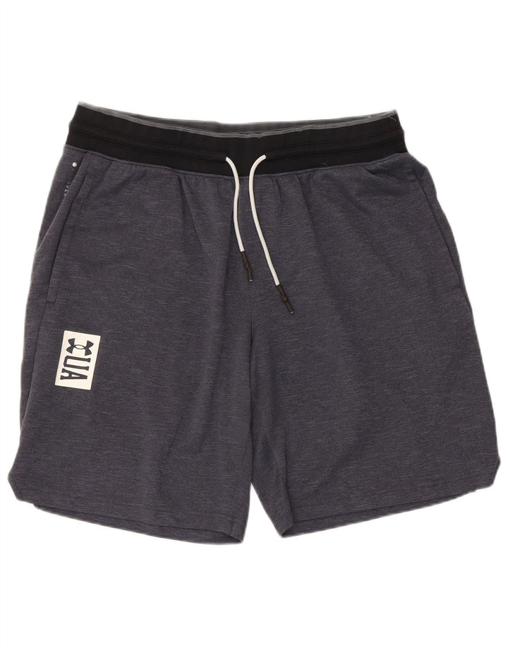Under Armour Mens Graphic Sport Shorts XL Grey Colourblock Polyester