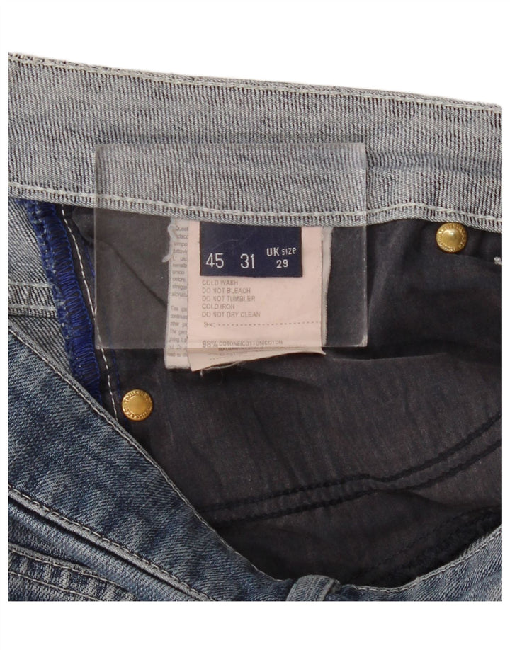 Trussardi Womens Straight Jeans W29 L33 Blue Cotton