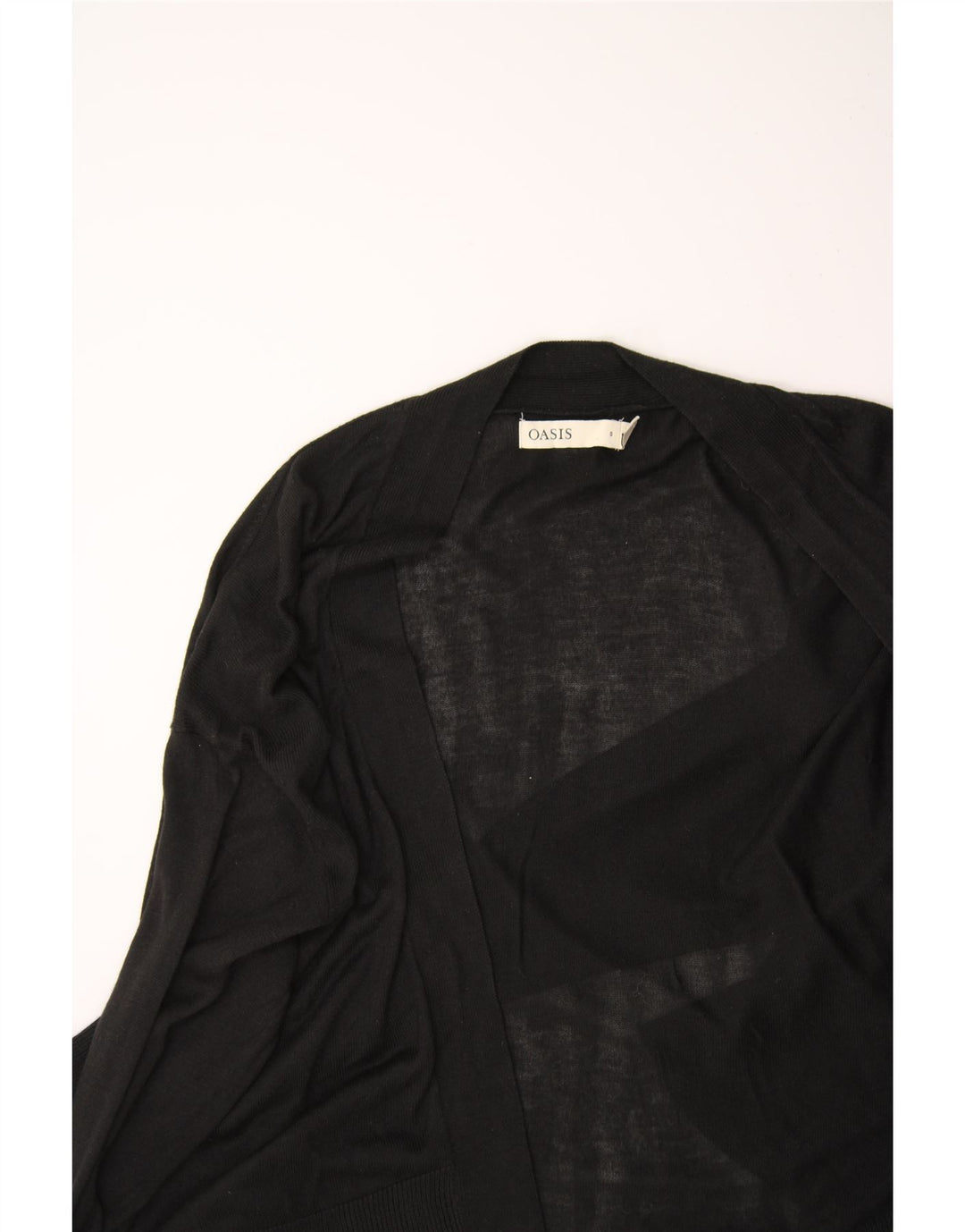 OASIS Womens Cardigan Sweater UK 10 Small Black Viscose Vintage Oasis and Second-Hand Oasis from Messina Hembry 