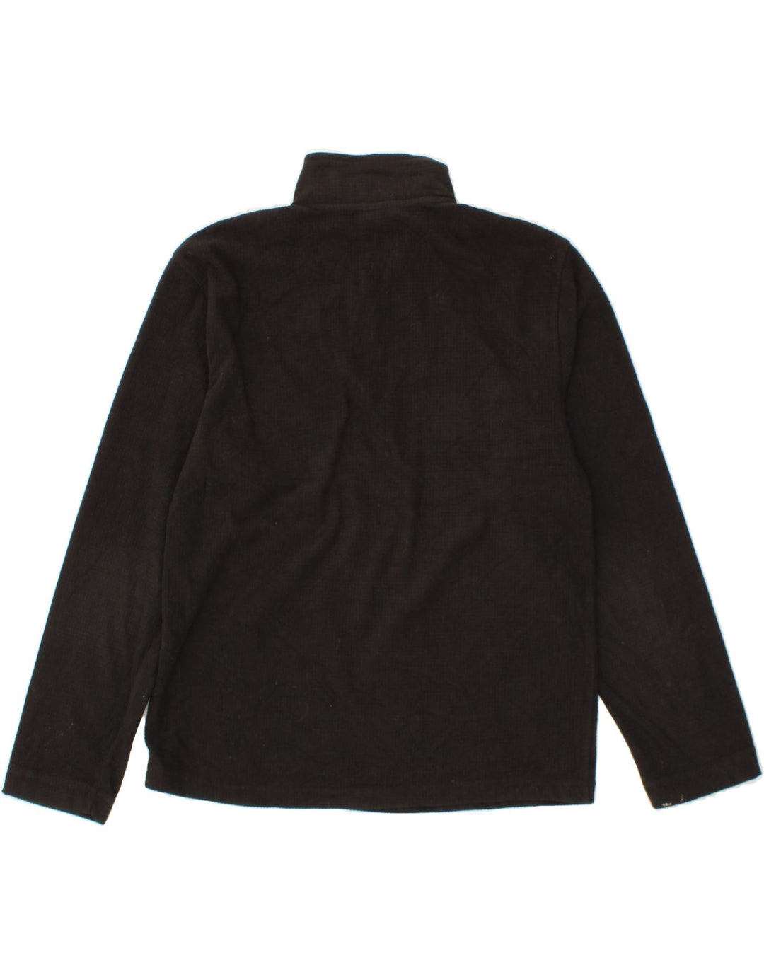 STARTER Mens Zip Neck Fleece Jumper UK 34/36 Small Black Polyester Vintage Starter and Second-Hand Starter from Messina Hembry 