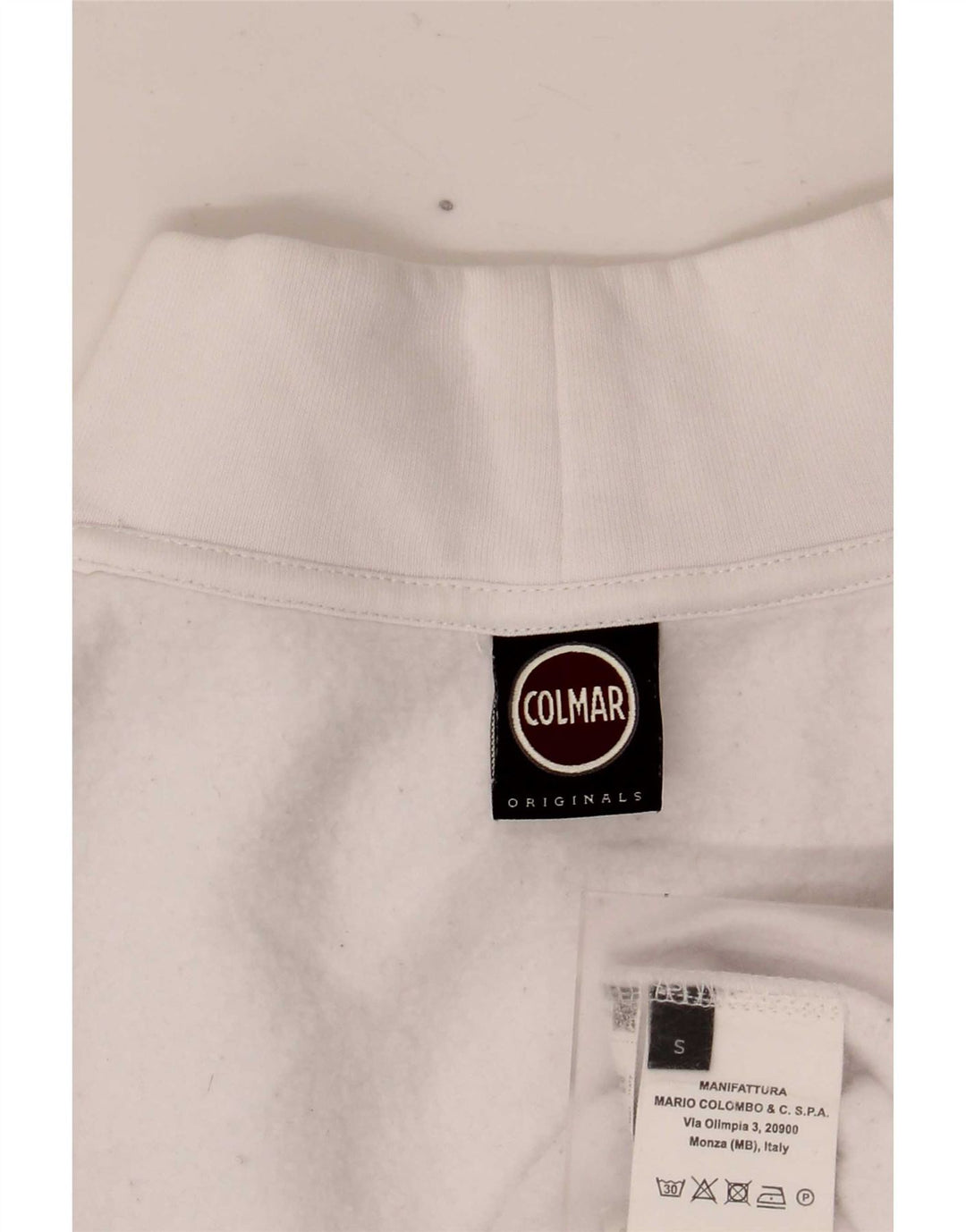 Colmar Womens Oversized Sweatshirt Jumper UK 10 Small White Cotton