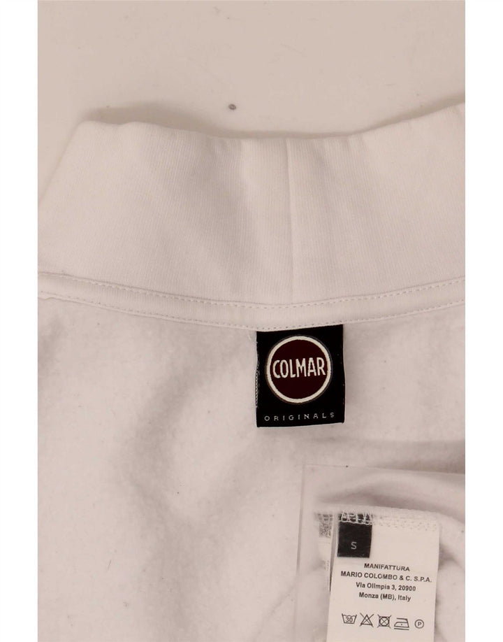 Colmar Womens Oversized Sweatshirt Jumper UK 10 Small White Cotton