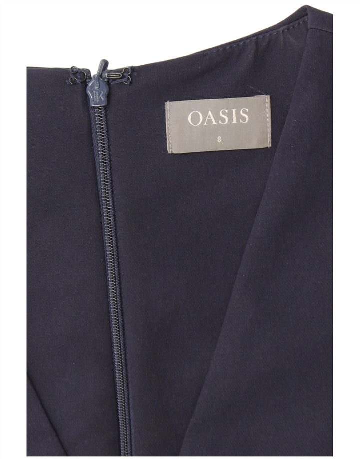 OASIS Womens Jumpsuit UK 8 Small  Navy Blue Polyester