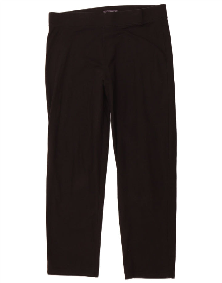 MARKS & SPENCER Womens Tracksuit Trousers UK 18 XL Black Cotton