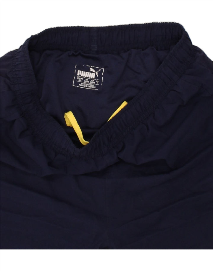 PUMA Mens Sport Shorts Small Navy Blue Polyester Vintage Puma and Second-Hand Puma from Messina Hembry 