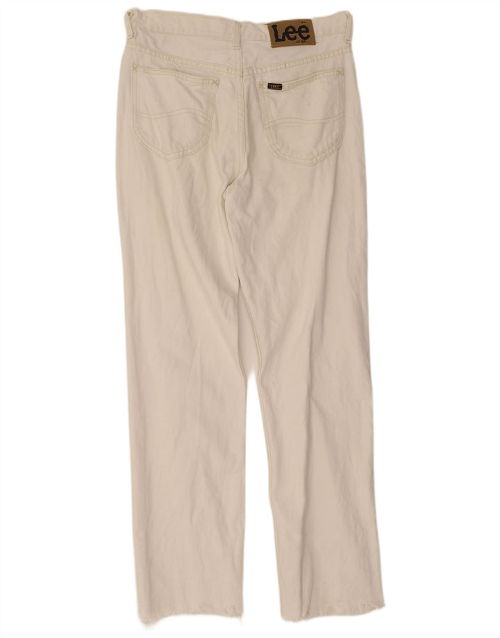 Lee Mens Straight Jeans W30 L31 White Cotton