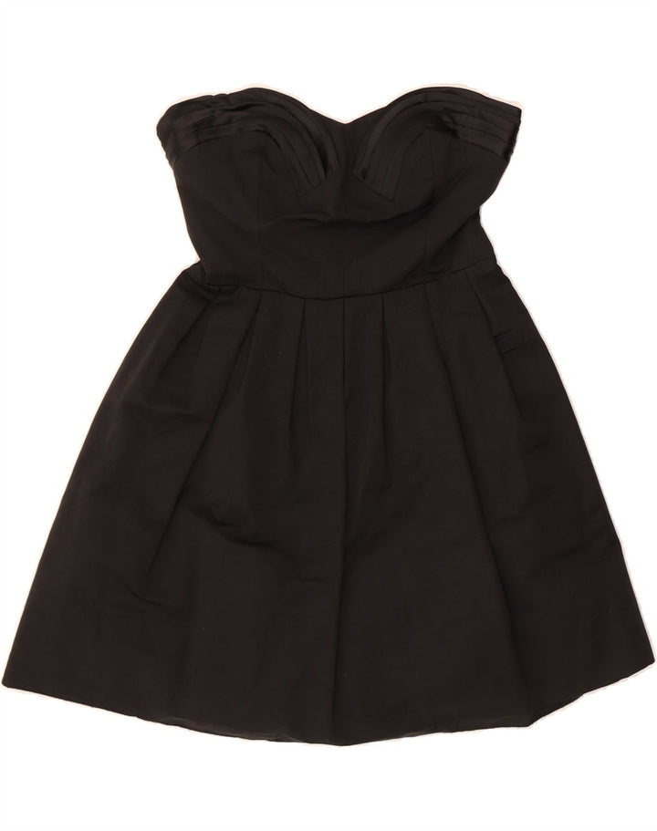 OASIS Womens Strapless Dress UK 10 Small Black Cotton Vintage Oasis and Second-Hand Oasis from Messina Hembry 
