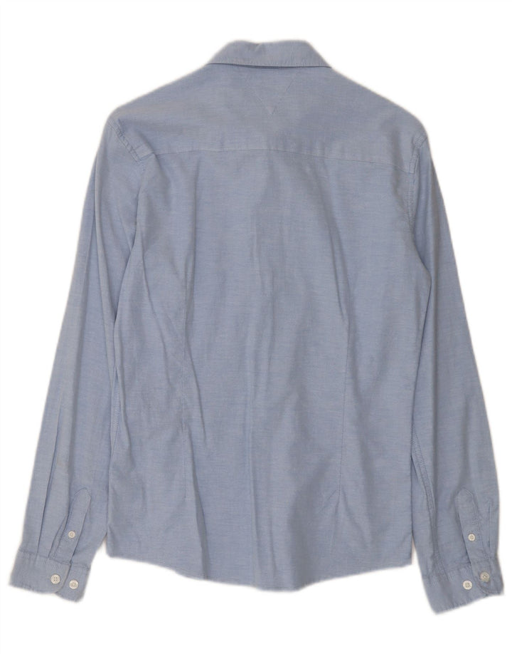 TOMMY HILFIGER Boys Shirt 13-14 Years Blue Cotton