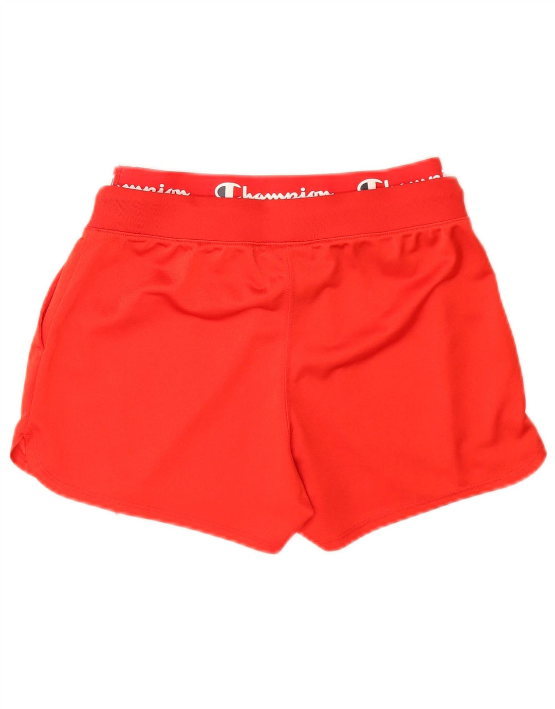 CHAMPION Womens Graphic Sport Shorts UK 4 XS Red Polyester