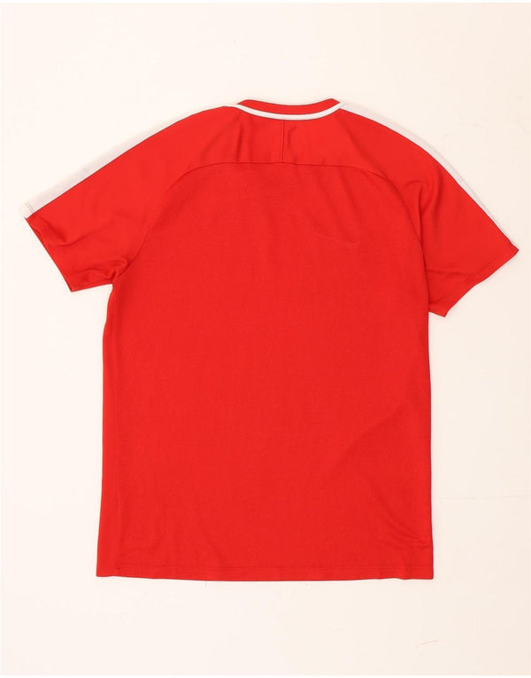 Nike Mens Dri Fit T-Shirt Top Large Red Colourblock