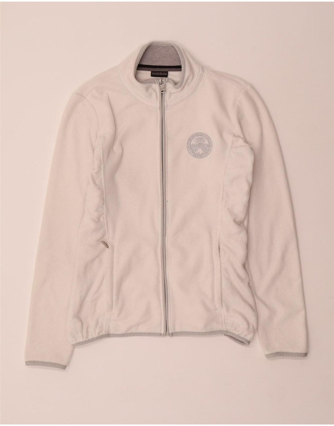 NAPAPIJRI Womens Fleece Jacket UK 14 Large White Polyester