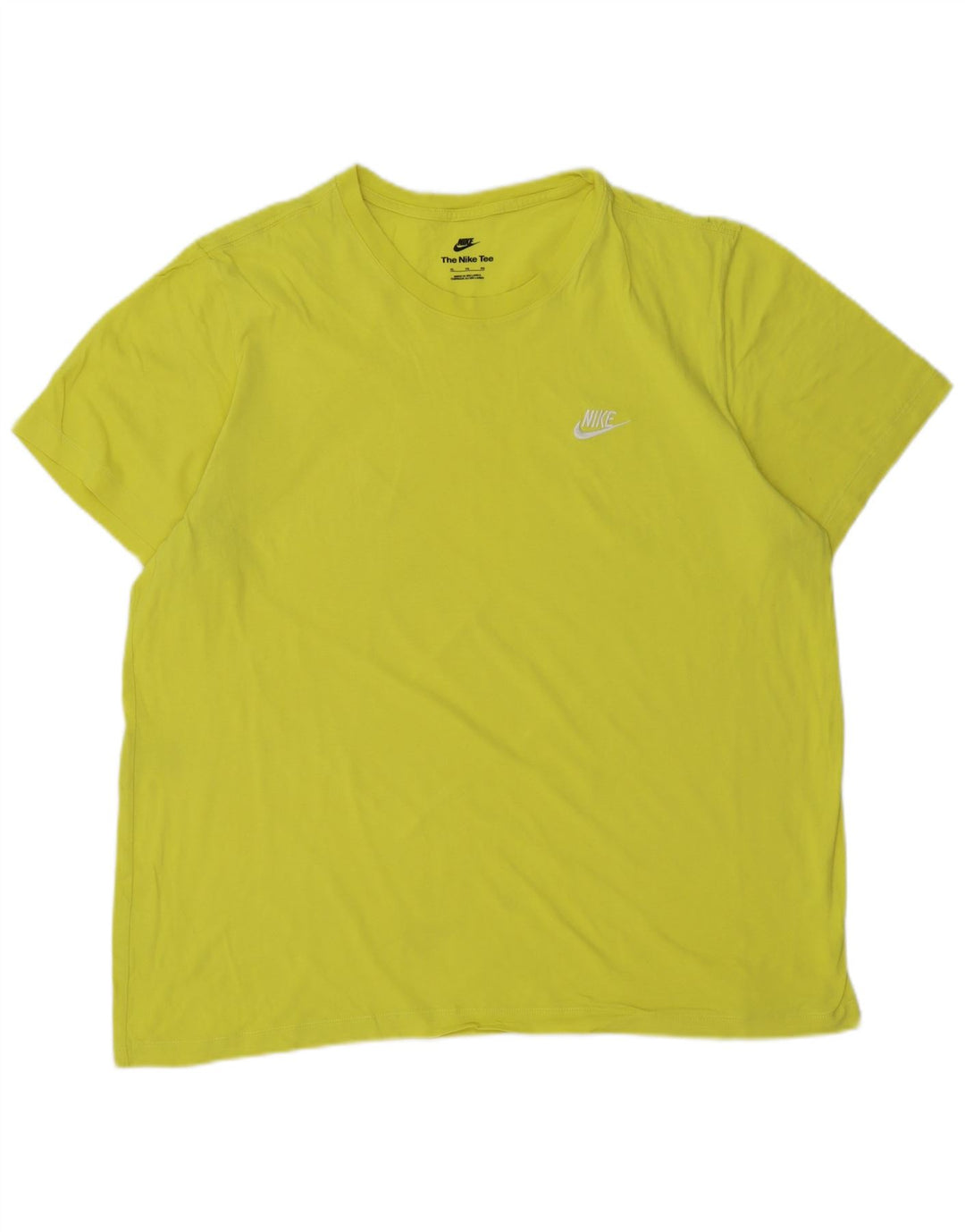 NIKE Mens T-Shirt Top XL Green Cotton