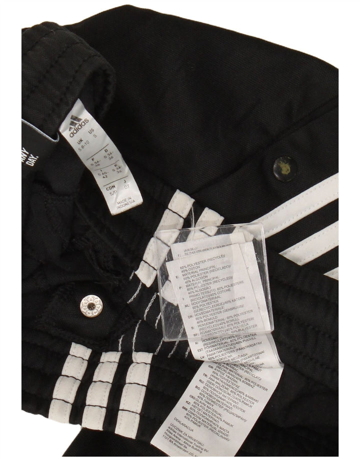 ADIDAS Womens Tracksuit Trousers UK 8/10 Small Black Polyester