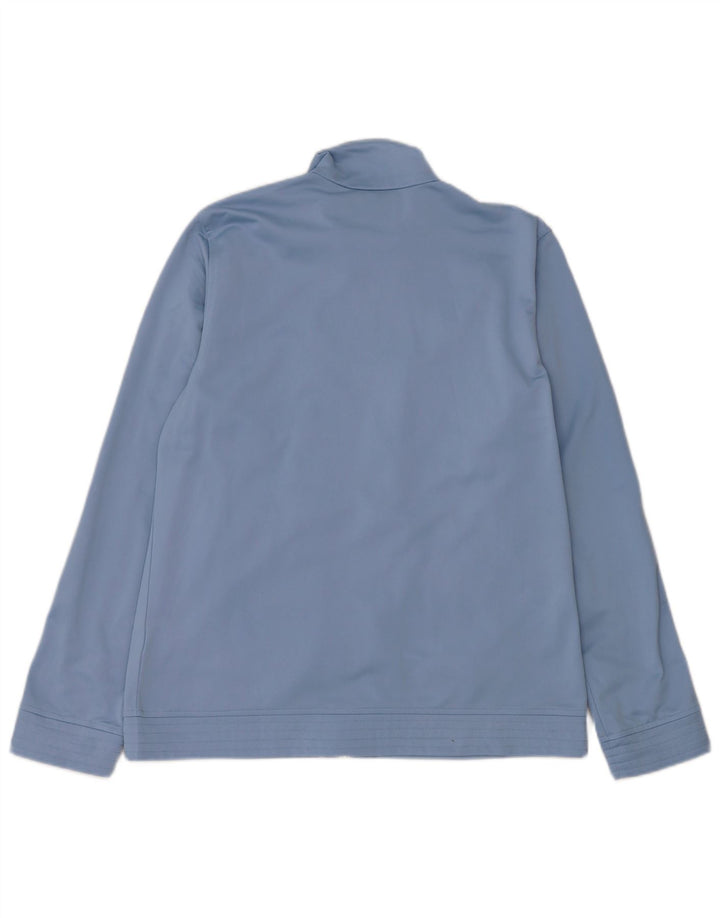 Diadora Womens Tracksuit Top Jacket UK 14 Large Blue Polyester