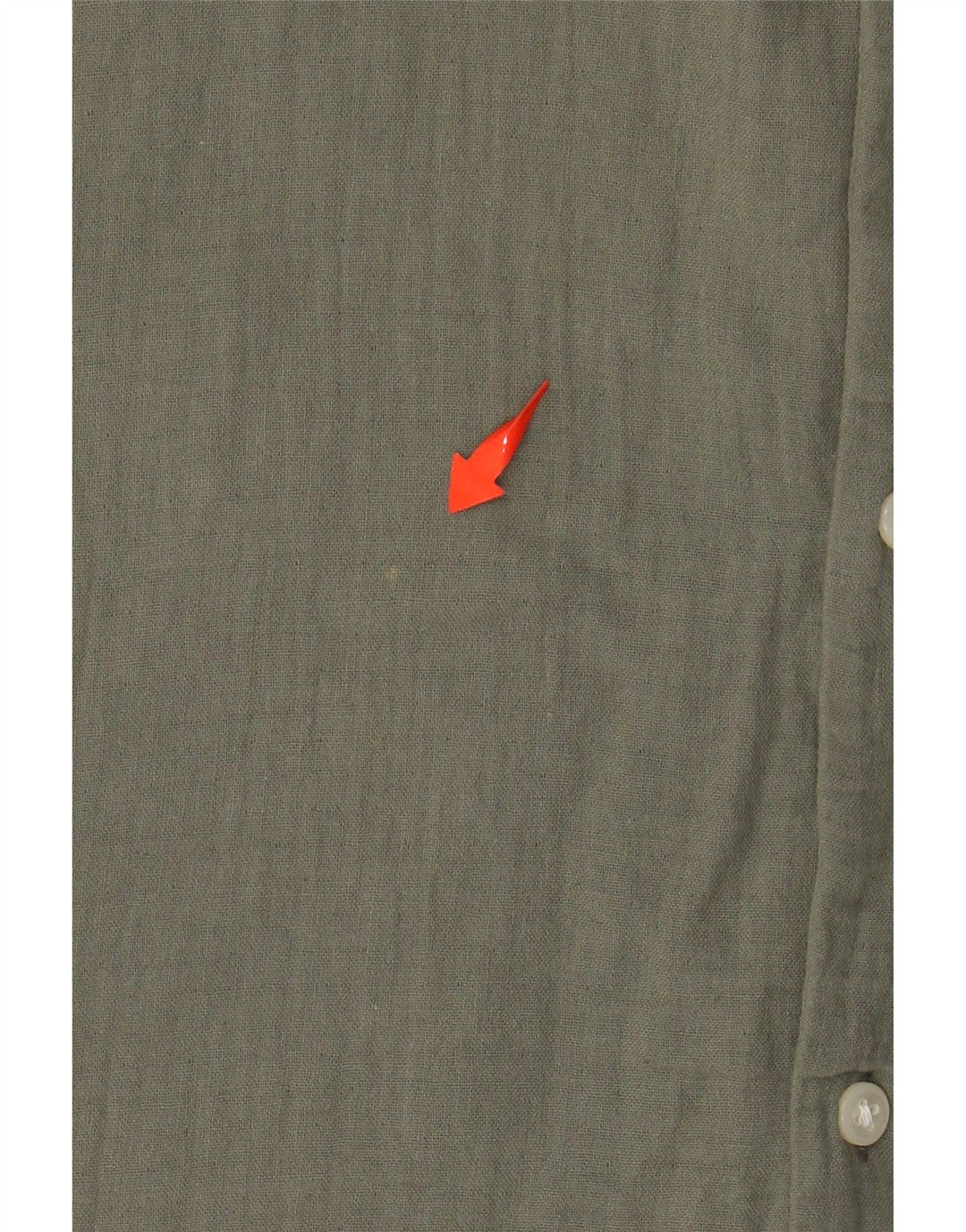 JACK & JONES Mens Short Sleeve Shirt Large Khaki Cotton