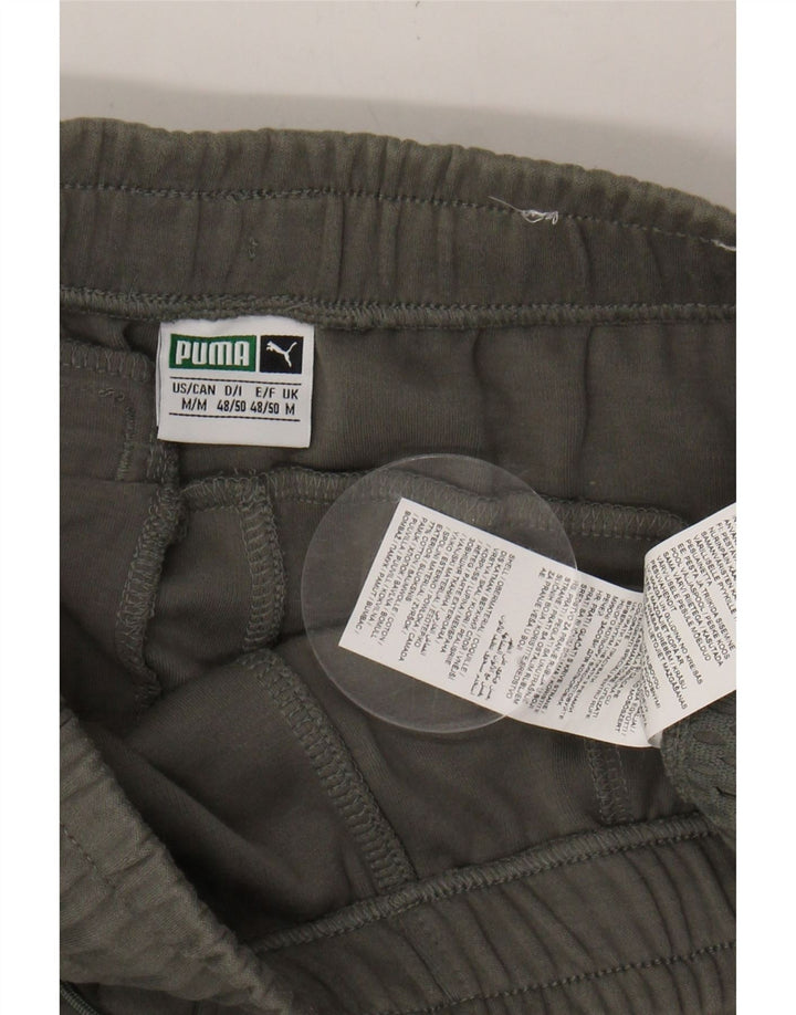 PUMA Mens Capri Tracksuit Trousers Medium  Khaki Cotton Vintage Puma and Second-Hand Puma from Messina Hembry 