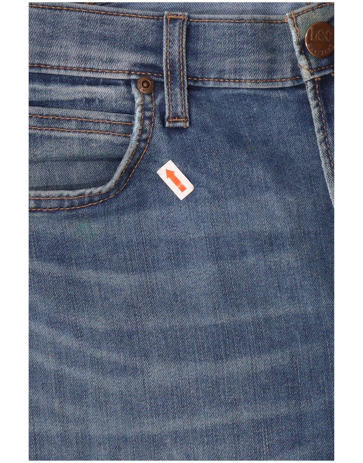 Lee Womens Rider Slim Jeans W30 L34 Blue Cotton