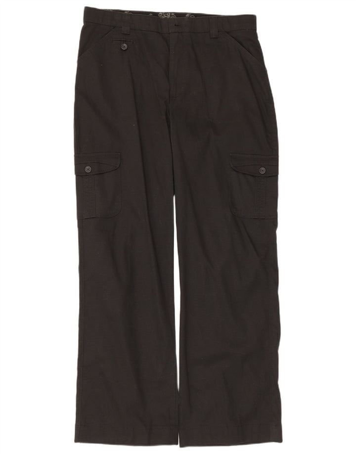 Lee Womens Straight Cargo Trousers W30 L30 Black