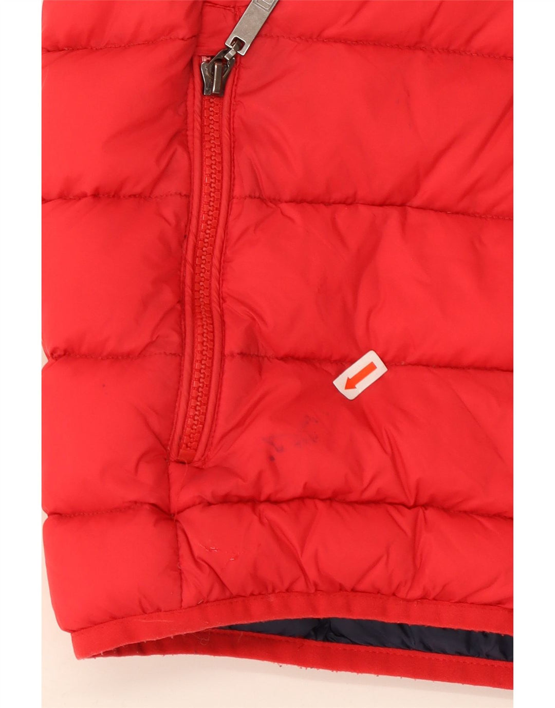 FILA Mens Hooded Padded Jacket UK 38 Medium Red Polyester