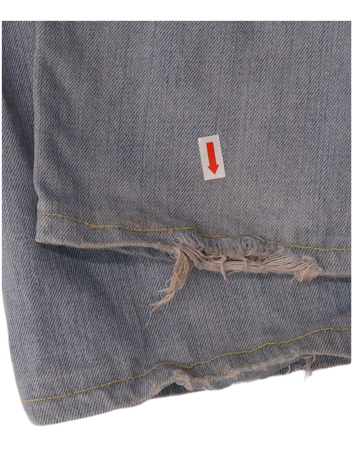 LEVI'S Mens 501 Straight Jeans W36 L31 Blue Cotton
