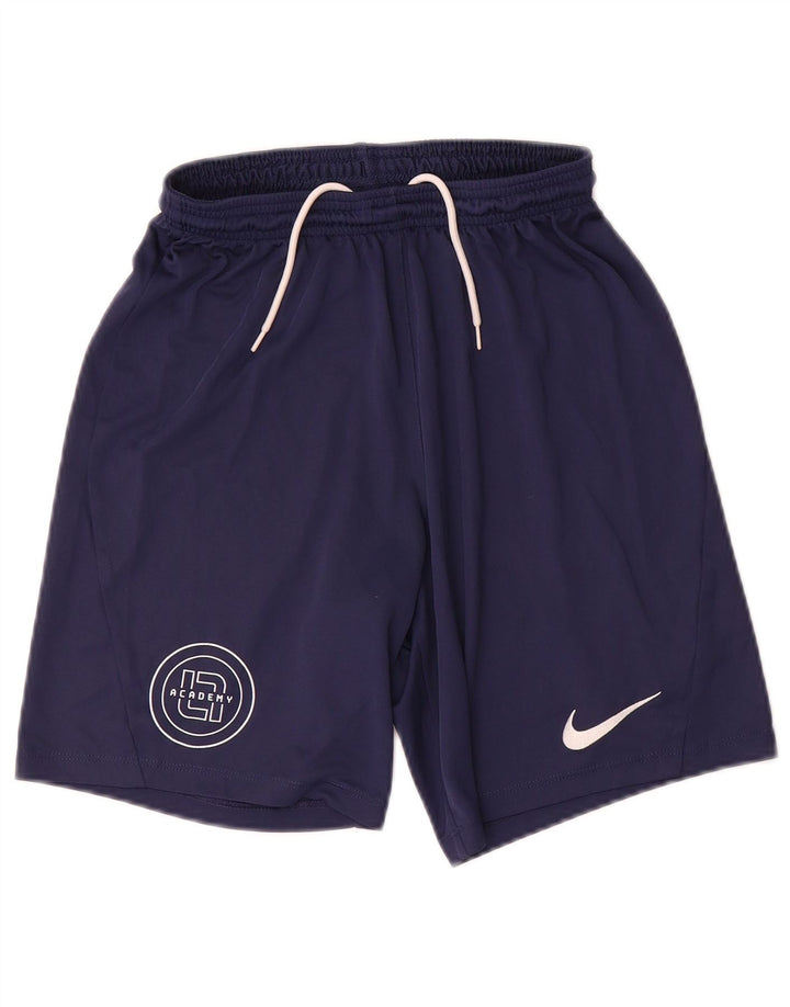 Nike Mens Dri Fit Slim Sport Shorts Small Navy Blue Polyester