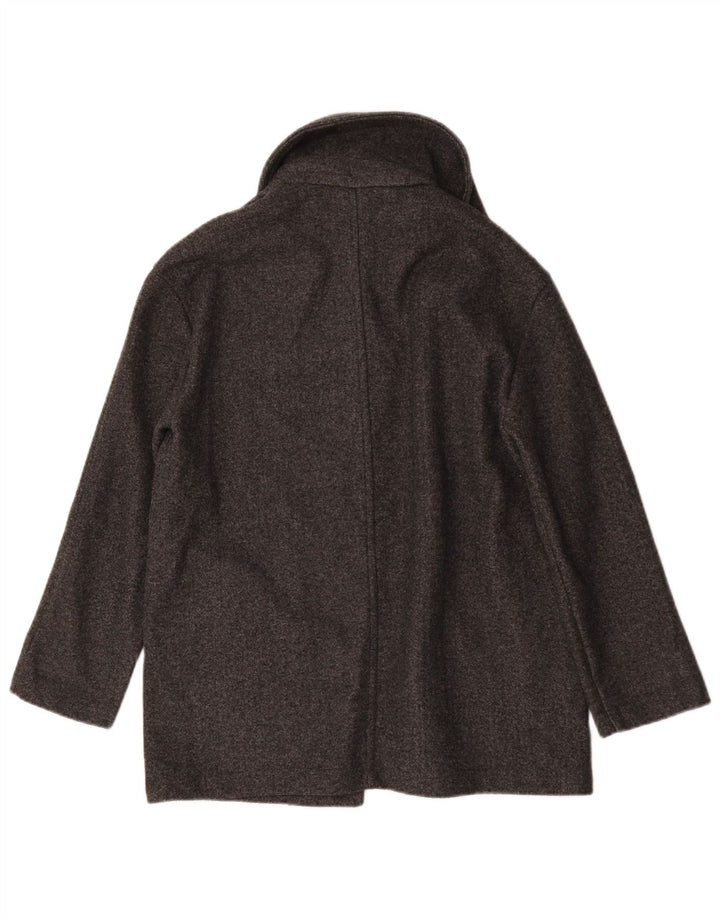 Zara Womens Oversized Overcoat UK 10 Small Grey Polyester