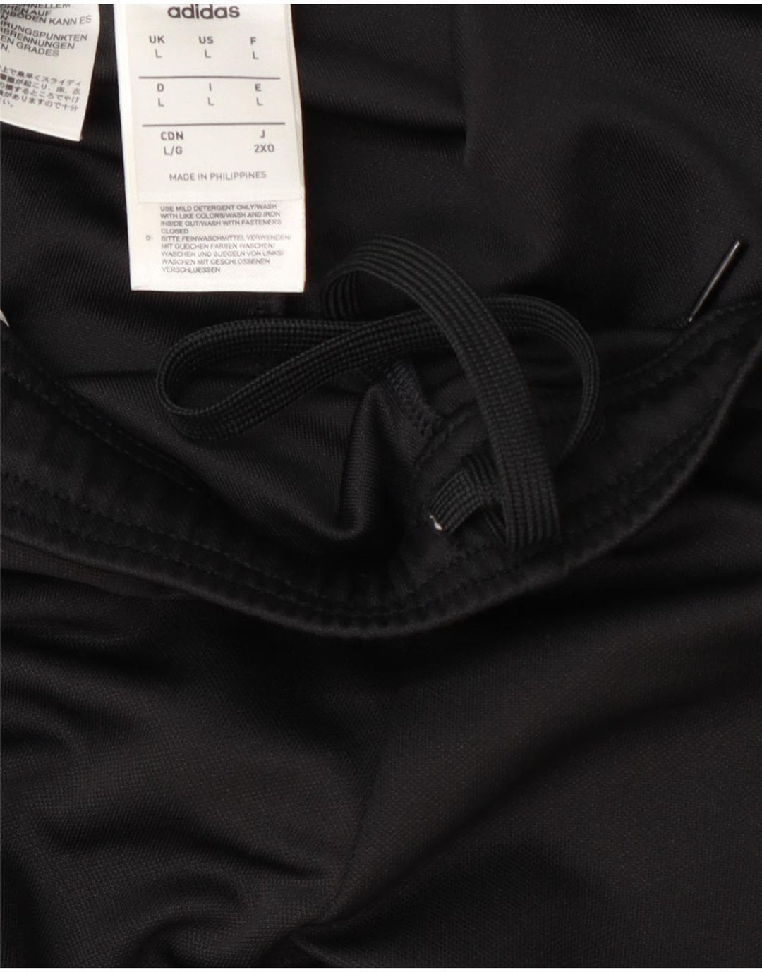 Adidas Mens Climalite Tracksuit Trousers Large Black Colourblock Polyester