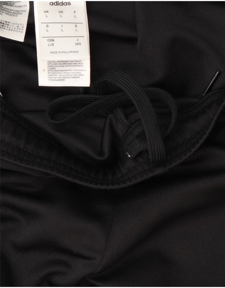 Adidas Mens Climalite Tracksuit Trousers Large Black Colourblock Polyester