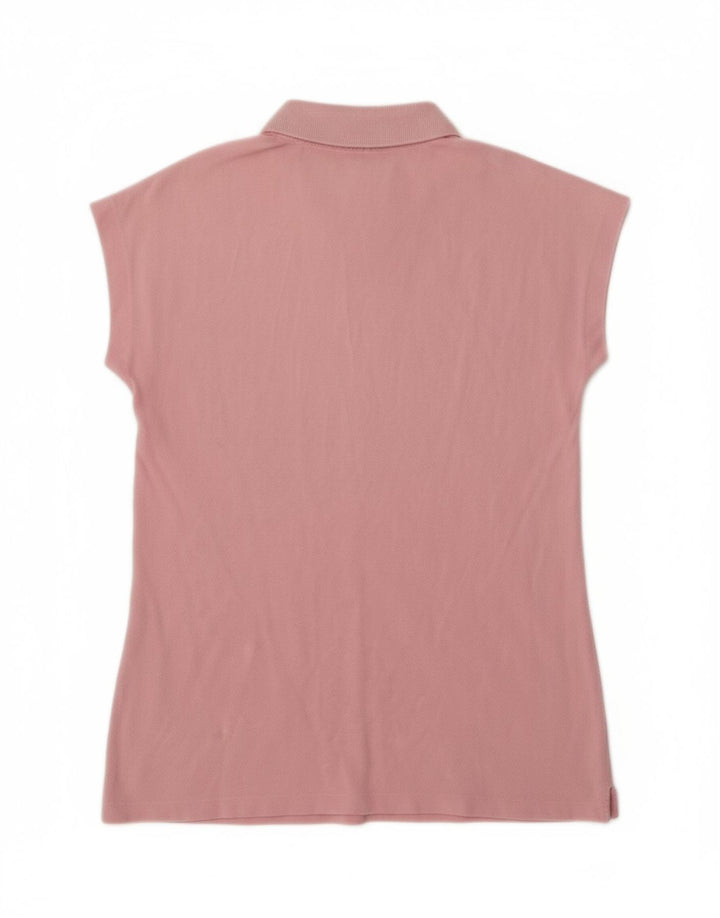 LACOSTE Womens Polo Shirt Size 40 Medium Pink Cotton