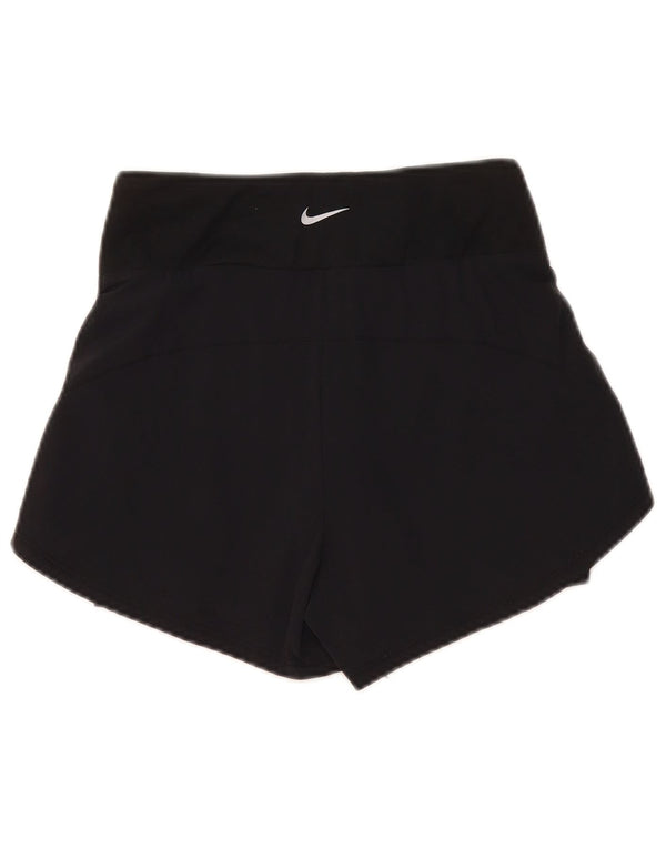 Nike Womens Dri Fit Sport Shorts UK 4 XS Black Nylon Sports