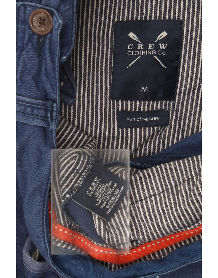 J. Crew Mens Cargo Shorts Medium W32  Navy Blue Cotton