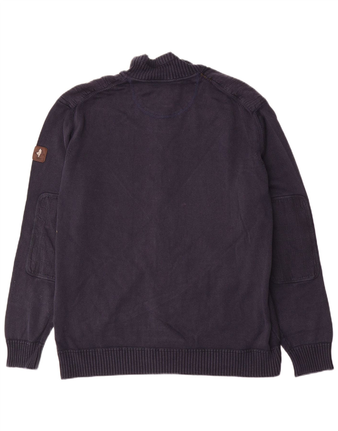 Marlboro Classics Mens Full Zip Cardigan Sweater 2XL Navy Blue