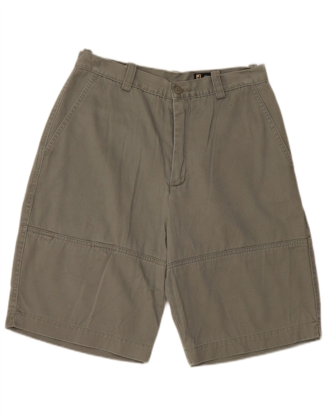 EDDIE BAUER Womens High Waist Chino Shorts US 10 Large W28 Khaki Cotton
