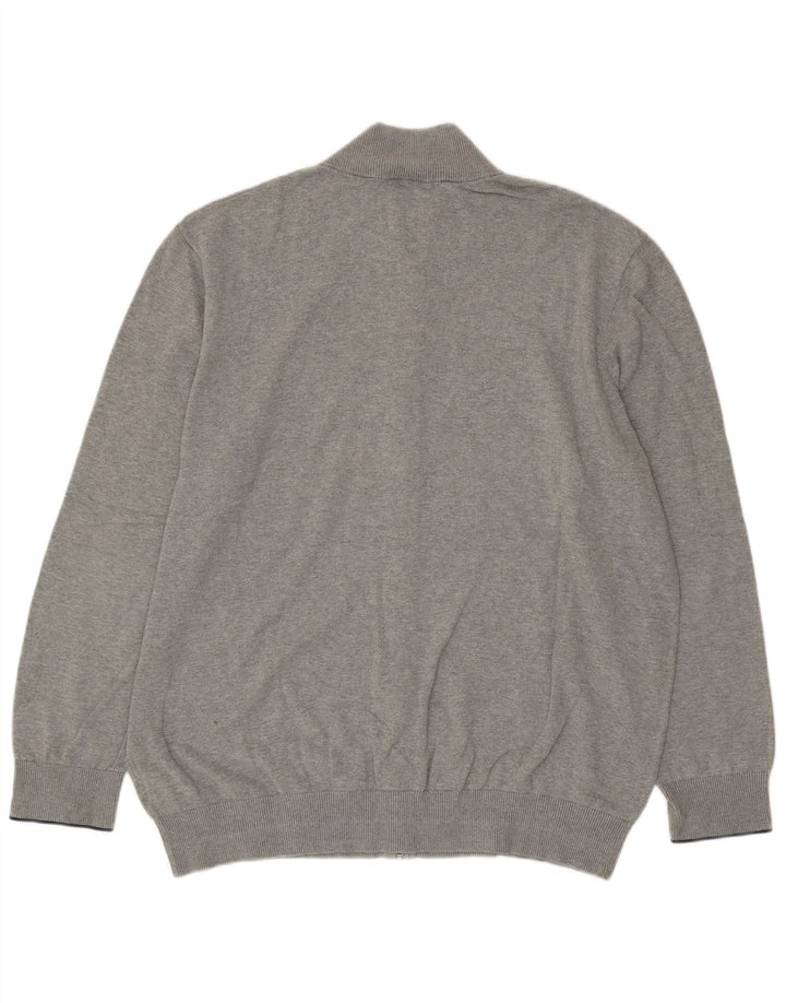 Timberland Mens Cardigan Sweater 2XL Grey Cotton