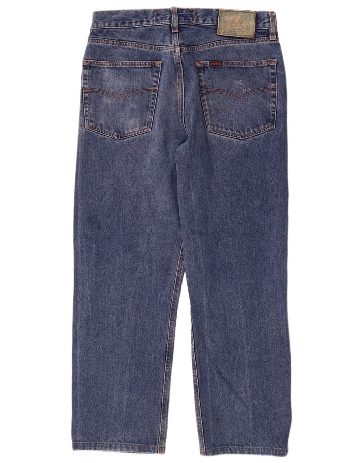 Invicta Mens Straight Jeans W33 L27 Blue Cotton