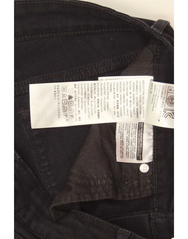 Levi's Womens 712 Slim Jeans W30 L32 Black Cotton