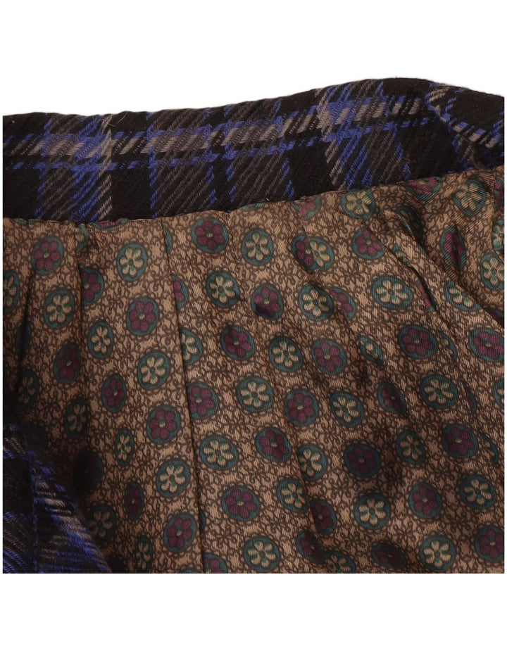 VINTAGE Womens Oversized 3 Button Blazer Jacket UK 18 XL Blue Check